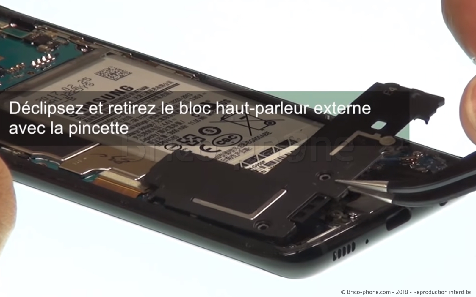 Changement d'écran (vitre+AMOLED) sur Galaxy S8 photo 1